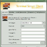 Terminal Server Client (TSClient), obrázek 1
